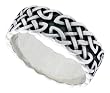 Gent's 5/16" (8 mm) Sterling Silver Flawless Quality Celtic Knot Band