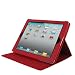rooCASE Multi-Angle Leather (Red) Case Cover with for 4th Generation iPad with Retina Display / the new iPad 3rd / Apple iPad 2 (Automatically Wakes and Puts the iPad to Sleep)