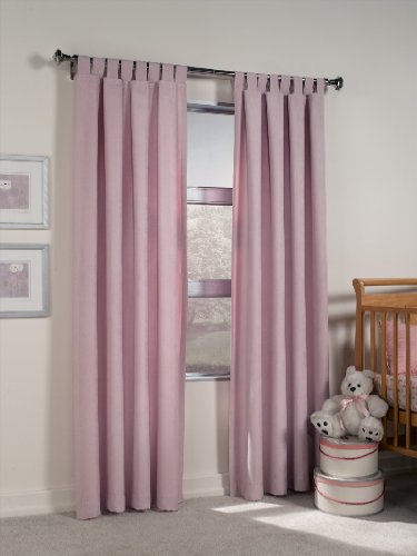 Ultra Suede Tab Top Window Curtain Panel 50 in W x 63 in LB001E50IXO