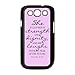 Bible Quote Proverbs 31:25 Samsung Galaxy S3 I9300/I9308/I939 Hard Plastic Case Cover -She is clothed in strength and dignity and she laughts without fear of the future