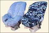 Reversible Toddler Car Seat Cover - Blue Camo - Cuter Than A Ducks Butt