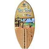 Hook And Ring Toss Game - 100% Bamboo Party Game For Indoor or Outdoor Family Fun -  Tiki Toss Hawaiian Island Edition (All Parts Included)