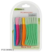 IPOD NANO 3RD GENERATION SOCKS SET 5 Fiver COLORS Blue Pink Grey Orange Green
