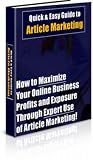 Quick  Easy Guide to Article Marketing