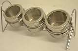 from Prima 3 PC PIECE STAINLESS POT SET WITH METAL RACK