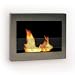 SoHo Wall Mount Ethanol Fireplace (Stainless Steel) (28"W x 19"H x 5.5"D)