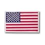 American Flag w/ White Trim Patch