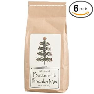 Brown Family Farm All Natural Buttermilk Pancake Mix, Holiday Tree Artwork, 24-Ounce Bags...