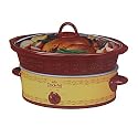 Rival SCVE500-A2 5-Quart Slow Cooking Crock Pot Cooker, Decorative Stoneware
