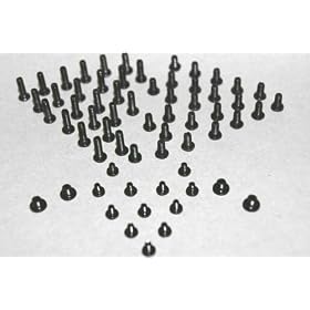 LaptopScrewsDirect Brand New High Quality Black Zinc Laptop Vis. each size Paqueted in a separate labelled zipock bag.These are extremely hard to find screws, includes 7 different sizes covering most laptops in the Dell range Latitude,Vostro,Inspiron,Xps,Precision,Studio D