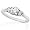 1/4ctw Three Stone Round Brilliant Diamond Engagement Ring (GH/I1) in 14k White Gold - Size 5