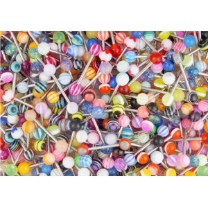 20 Assorted Surgical Steel Barbell Tongue Rings 14 Gauge
