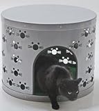 Cat Crate with Powder Coated Aluminum Top / Pet Bed Kennel Crate / End Table