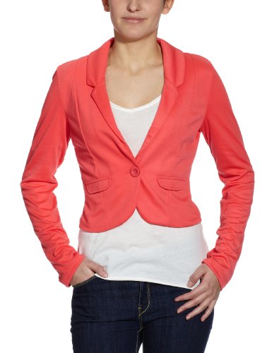 VERO MODA Damen Blazer 10078434 Gr. 42 (XL) Pink (CAYENNE) Preisvergleich