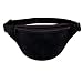 Fantasybag 2-Zipper Fanny Pack -Black, FN-611