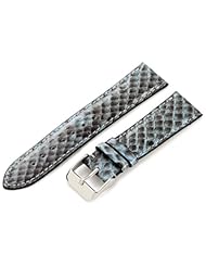 Hadley-Roma Womens LS2020RF 200 20-mm Blue Genuine Python Watch Strap