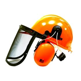 Trilink Professional Landscaping Safety Helmet with Face Shield and Ear Muffs #PSH100TL from Chain Saws