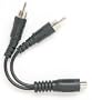 Arista 18-003 Y Adapter - 2 RCA Male to 1 RCA Female