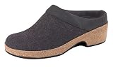 41c8PRFxCoL. SL160  Haflinger Grizzly Clog Wedge with Leather Trim