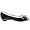 Arturo Chiang Women's Blige Casual Peep Toe Flat,Black/White,6.5 M