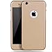 iPhone 6/6s Full Body Hard Case-Aurora Gold Front and Back Cover with Tempered Glass Screen Protector for iPhone 6/6s 4.7 Inch