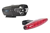 Raleigh Night Vision 1 Watt Front and Rear Bike Light Set