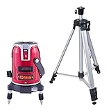 FUKUDA フクダ 5ライン ドット レーザー墨出し器 エレベーター三脚(1450mm)セット EK-451DP【日本語説明書付属】