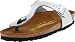 Birkenstock Gizeh Birko-Flor Thong,Silver,38 M EU