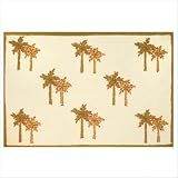 Accent Palms Orange Lime Novelty Rug Size: 1'9 x 2'9 by 