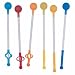 Rainbow Swizzle Stick Set of 6