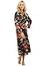 Del Rossa Women's Long Classic Satin Lounge Robe