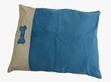 Happy Tails Bone-Us Corduroy Pet Bed, Teal