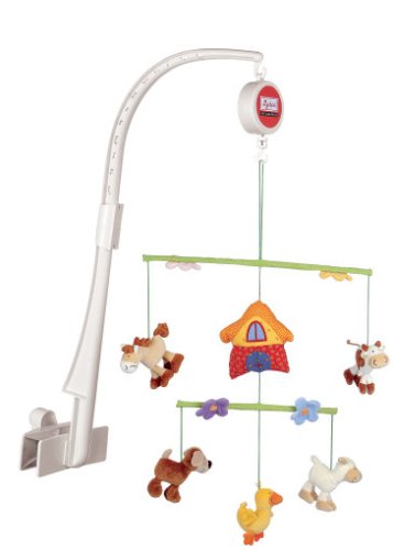 Childrens Toyshop  Spielwaren : sigikid 49953 - Kuller Buller Farm, Soft-Mobile mit Spieluhr
