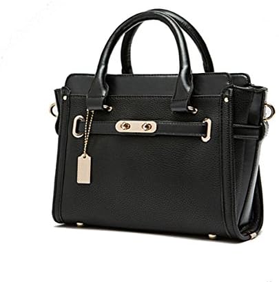 TESSLA Fashion Designer Office Handbag Tote Bag - Black
