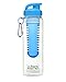 Infuser Water Bottle-Carabiner-Insulative Neoprene Sleeve-Flip-Top Lid-Color Options-24 oz …