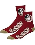 Collegiate Football Crew Socks Official Fan Gear Florida State Seminoles