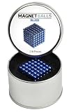 Magnet Balls : The Original 216 Pc Magnetic Rare Earth Magnet Puzzle in Collector Tin (5mm) - Blue Edition