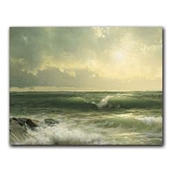 Seascape - Box Set of 12 Greeting Cards and matching patterned envelopes