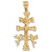 LIOR - Pendant Cross - Caravaca - Gold Plated