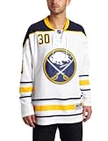 NHL Men's Buffalo Sabres #30 Ryan Miller Reebok Edge Premier Player Jersey (White, X-Large)