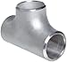 Merit Brass 01406-20 Stainless Steel 304/304L Schedule 10 Butt-Weld Pipe Fitting, Tee, 1-1/4