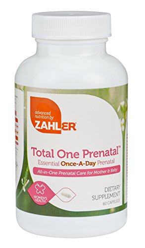 Zahler Total One Prenatal, Contains Folic Acid and Iron, An All-Natural Complete Pregnancy and Breastfeeding Multivitamin Supplement, Just One Capsule a Day,#1 Best Top Quality Prenatal Formulated for Mother and Baby, Certified Kosher, 60 Capsules Zahler Total One Prenatal, Contains Folic Acid and Iron, An All-Natural Complete Pregnancy and Breastfeeding Multivitamin Supplement, Just One Capsule a Day,#1 Best Top Quality Prenatal Formulated for Mother and Baby, Certified Kosher, 60 Capsules