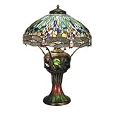Buy Dale Tiffany 0007 273E Blue Dragonfly Table Lamp, Antique Verde and Art Glass... by Dale Tiffany Lamps