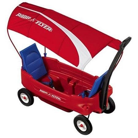 Childrens Toyshop  Toys : Radio Flyer Voyager Canopy Wagon