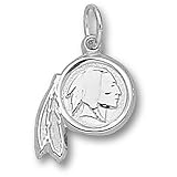 LogoArt Washington Redskins Sterling Silver Charm