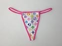 69Slam Underwear Women's Monogram White G-String