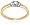 14k Yellow Gold 3-Stone Round Diamond Ring (1/4 cttw, J-K Color, I2-I3 Clarity), Size 7