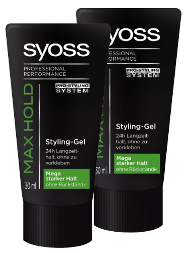 Syoss Max Hold Styling-Gel Mini 2er Pack (2 x 30 ml)