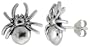 Tiny Sterling Silver Spider Stud Earrings