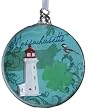 Pack of 6 State of Massachusetts Glass Disk Christmas Ornaments 4.5"